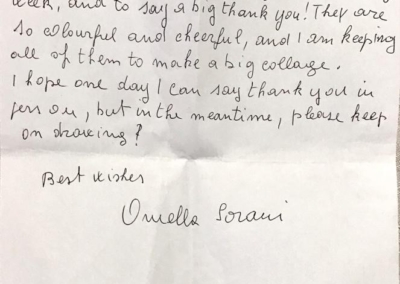 Letter from Ornella