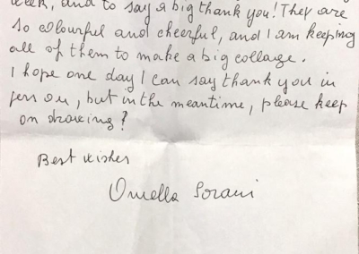 Letter from Ornella